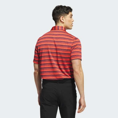 Männer Golf Two-Color Stripe Poloshirt Blau