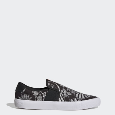 Scarpe Vulc Raid3r Lifestyle Skateboarding Slip-On Canvas Graphic Print Nero Donna Sportswear