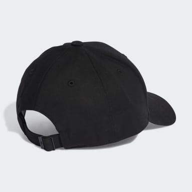 Sportswear Black Cotton Twill Baseball Cap