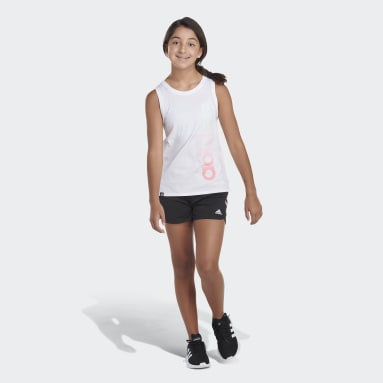 Youth Yoga White Muscle Tank Top