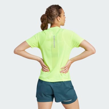 Women Running Green Ultimate Knit T-Shirt