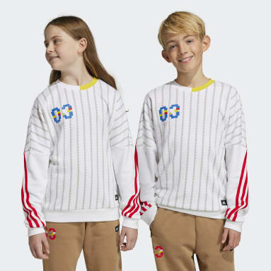 Youth 8-16 Years Sportswear White adidas x Classic LEGO® Crewneck Sweatshirt