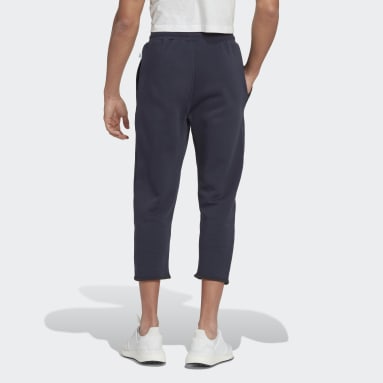 Men Sportswear Blue Studio Lounge Fleece 7/8 Pants