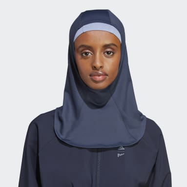 Frauen Sportswear Parley Schwimm-Hidschab Blau