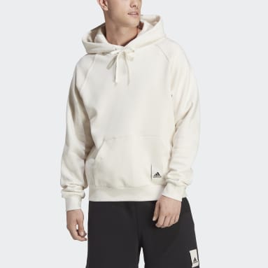 Lounge Fleece Hettegenser Hvit