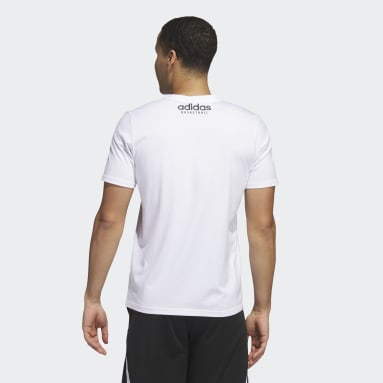 T-shirt Inline Basketball Graphic Bianco Uomo Basket