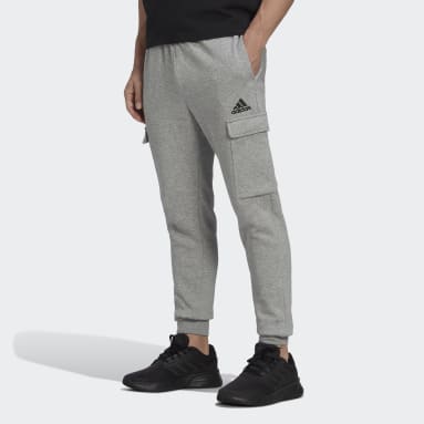 Men's Essentials Grey Essentials Fleece Regular Tapered Cargo Pants