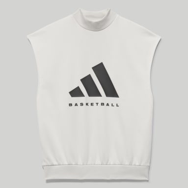 Basketball Grey 아디다스 바스켓볼 슬리브리스 스웨트셔츠