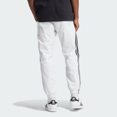 Mens white adidas track pants shop