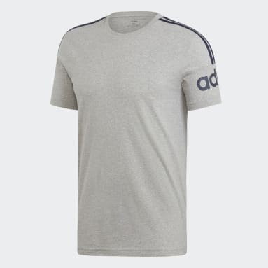 Camiseta 3 Rayas Gris Hombre Sportswear