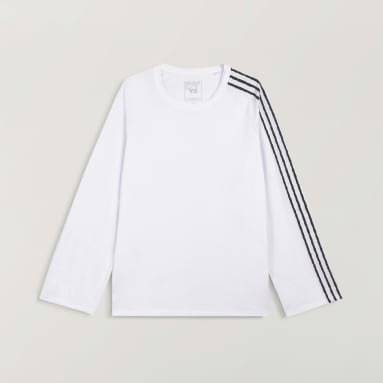Y-3 RAW EDGE 3 STRIPES LONG SLEEVE TEE