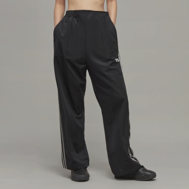 adidas Y-3 Refined Woven Wide Leg Pants - Black, Women's Lifestyle