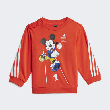 Kinder Sportswear adidas x Disney Micky Maus Jogginganzug Rot