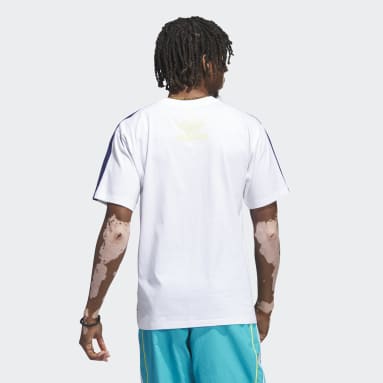 T-shirt Beach Sports Art blanc Hommes Originals