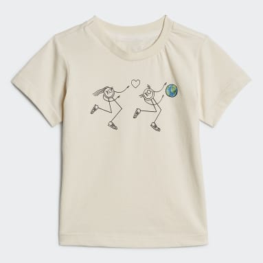 Ensemble graphique short et t-shirt Collab Blanc Enfants Originals