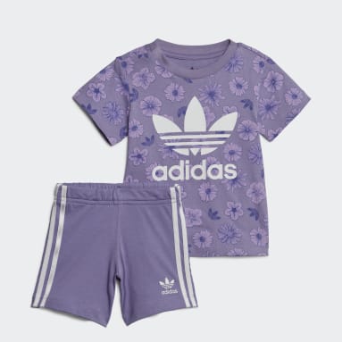 ADIDAS Girls Sport Shorts 11-12 Years Pink Floral Cotton, Vintage &  Second-Hand Clothing Online