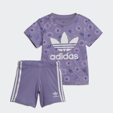 adidas Little Girls 2-pc. Legging Set, Color: Crew Blue Heather