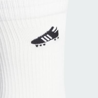 Calze Soccer Boot Embroidered Bianco Sportswear