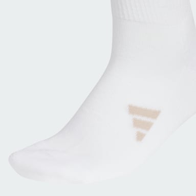 【ゴルフ】クルー丈 スリーストライプ クッションソックス