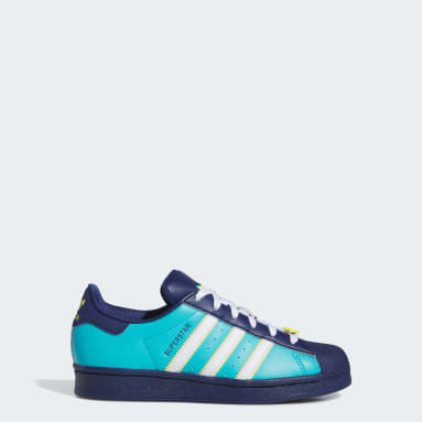 Tenis Superstar Para Niños Azul Niño Originals