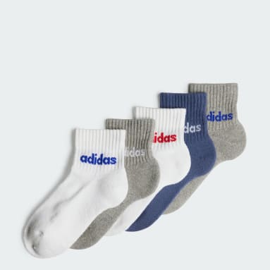 Děti Cvičení A Trénink bílá Ponožky Linear Ankle Kids - 5 párů