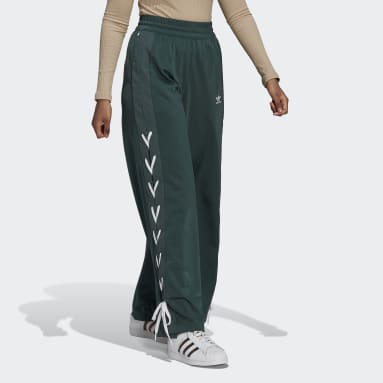 Ženy Originals zelená Tepláky Always Original Laced Wide Leg