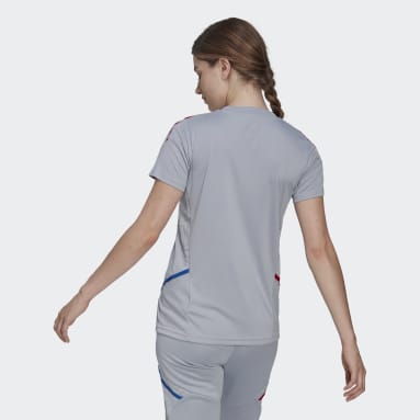 Camiseta entrenamiento Olympique de Lyon Condivo Gris Mujer Fútbol