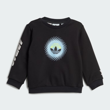Ensemble graphique sweat-shirt ras-du-cou et pantalon noir Bambins & Bebes 0-4 Years Originals