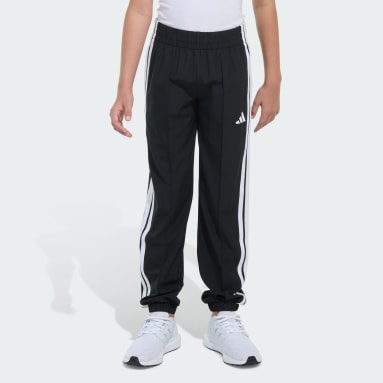 Elastic Waistband Woven 3-Stripes Jogger Pants
