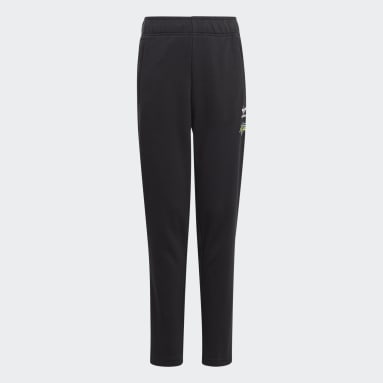 adidas Detached Waistband Vented Velour Flared Leg Pants - Black