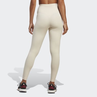Calzas Sports Club Tiro Alto 7/8 Beige Mujer Training