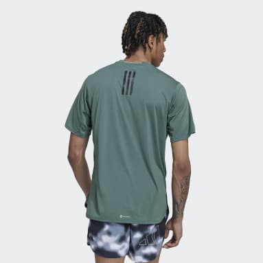 ผู้ชาย วิ่ง สีเขียว เสื้อยืด Designed for Running for the Oceans