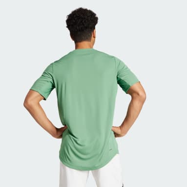 T-shirt da tennis Club 3-Stripes Verde Uomo Tennis