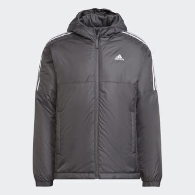 Männer Sportswear Essentials Insulated Hooded Jacke Grau