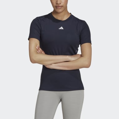 Kvinder Fitness Og Træning Blå Techfit Training T-shirt