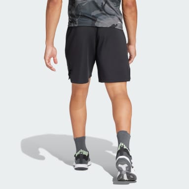 Short d'entraînement maille Logo noir Hommes Entraînement