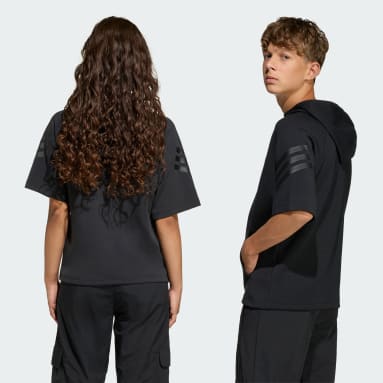 FUTURE ICONS 3 STRIPES SHORT SLEEVE HOODIE