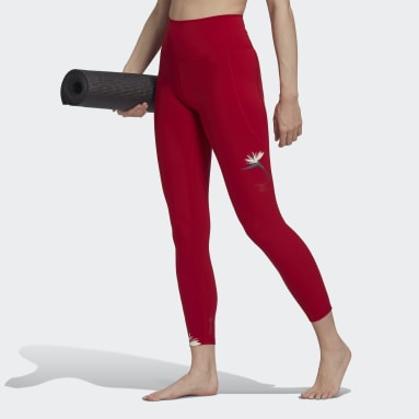 Women's Yoga Red Thebe Magugu Studio 7/8 Leggings