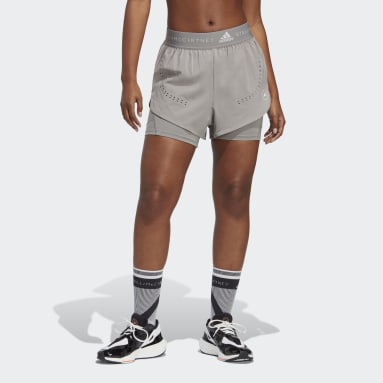 Short deux en un TruePurpose Training signé adidas by Stella McCartney Gris Femmes adidas by Stella McCartney