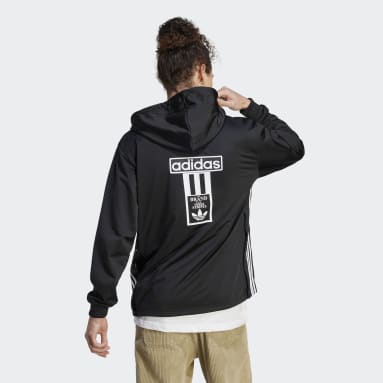 Moletom Capuz Zíper Adicolor Adibreak Preto Homem Originals