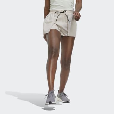 Women Training Beige Parley Run for the Oceans Shorts