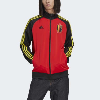 Men Football Red Belgium Track Top