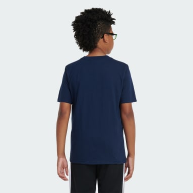 Youth Training Blue ADIDAS STACK SS TEE