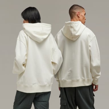 Y-3 bílá Mikina Y-3 Graphic Logo Hoodie