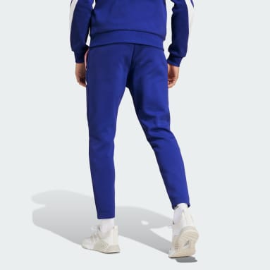 Blue adidas sweatpants hot sale