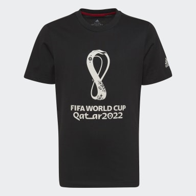 Camiseta Emblema Oficial Copa Mundial de la FIFA 2022™ Negro Niño Fútbol