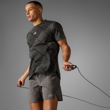 Mænd Fitness Og Træning Brun Designed for Training HIIT Workout HEAT.RDY Print T-shirt