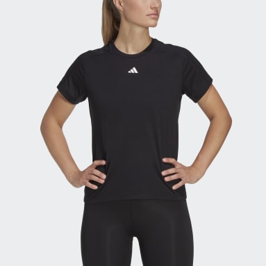 T-shirt ras-du-cou AEROREADY Train Essentials Minimal Branding Noir Femmes Fitness Et Training