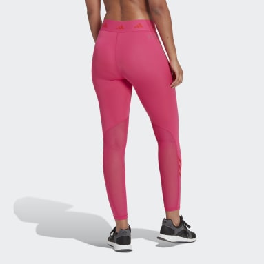 Dames Fitness En Training roze Techfit 3-Stripes Legging