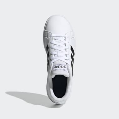 Kids Sport Inspired White Grand Court Shoes